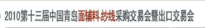 2010第十三屆中國(guó)青島國(guó)際面輔料、紗線采購交易會(huì)暨出口交易會(huì)